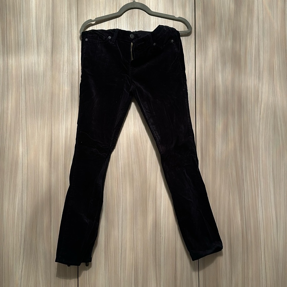 Lucky Brand navy velvet jeans